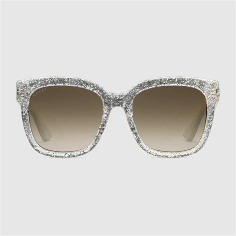 gucci glasses glitter|gucci sunglasses with crystals.